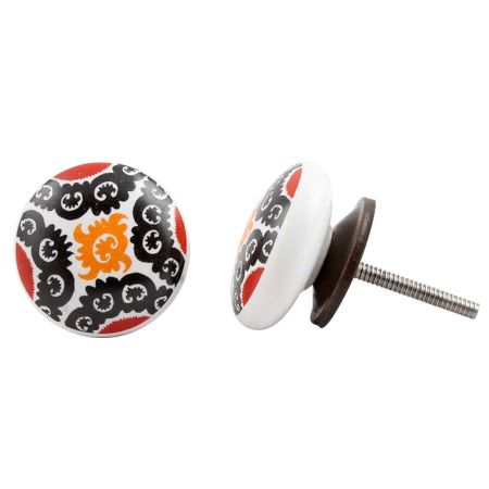 Multi Black Colored Ceramic Knob